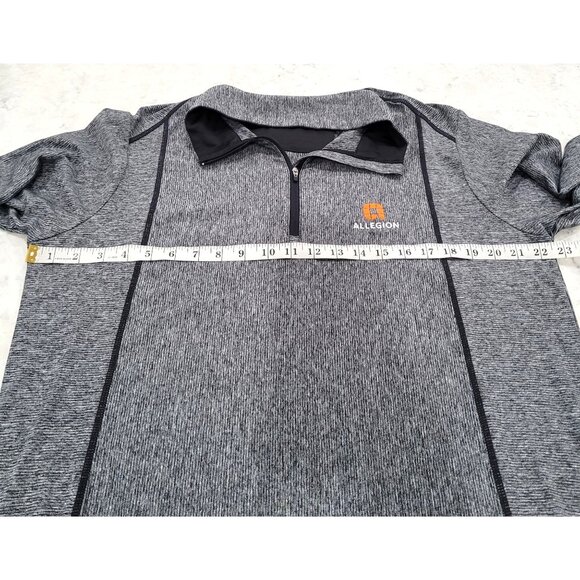 Men's Antigua Allegion Heather Gray & Black 1/4 Zip Pullover Jacket Size L - Picture 8 of 10
